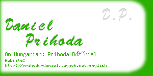 daniel prihoda business card
